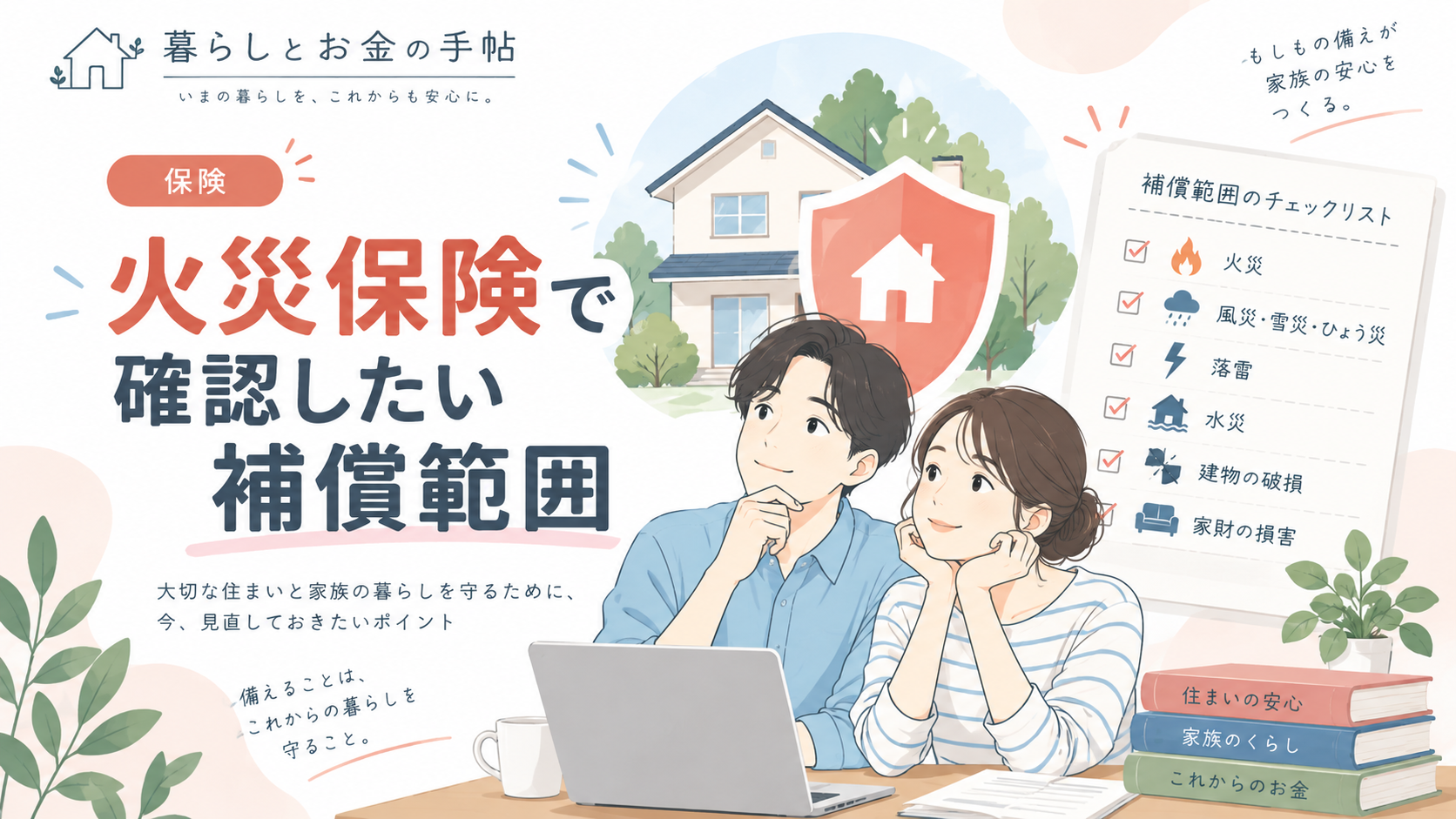 火災保険で確認したい補償範囲のアイキャッチ